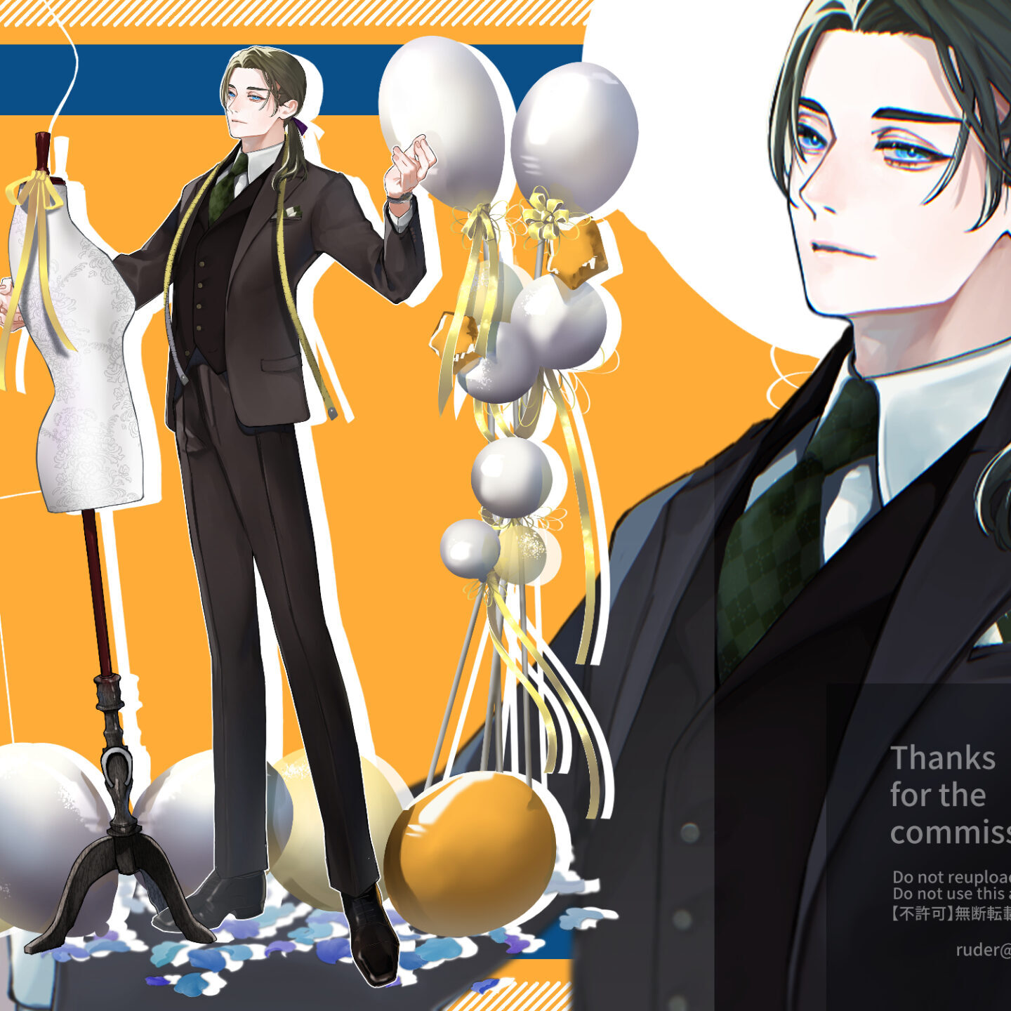 ブリティッシュスーツとワルツを【立ち絵制作の話】